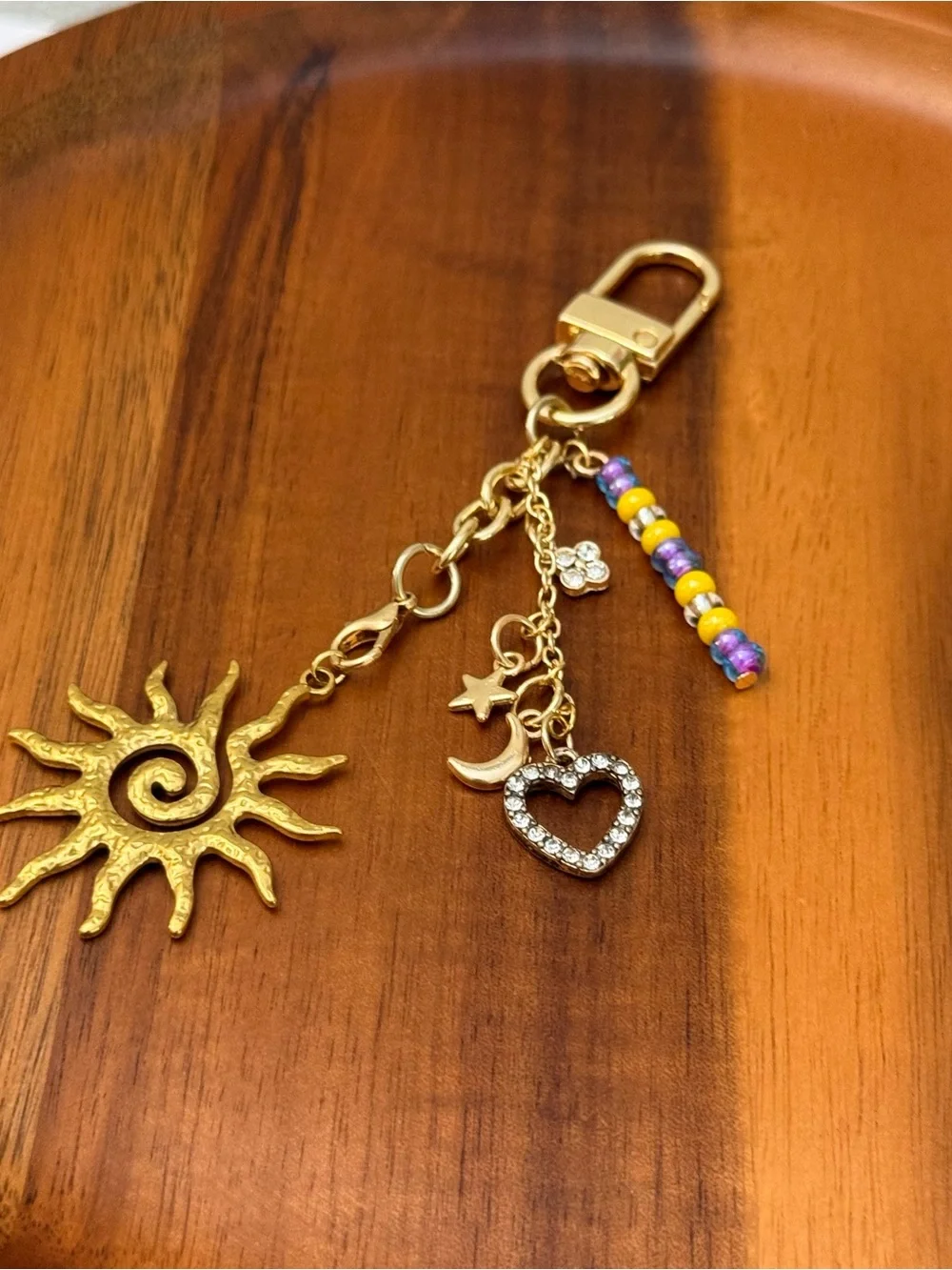 Handmade gold sun